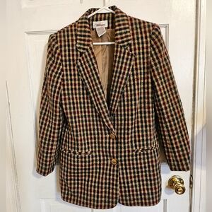 Vintage Worthington Plaid Blazer